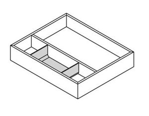 CONCEPT 200/300 organizér do zásuvky, matná šedá