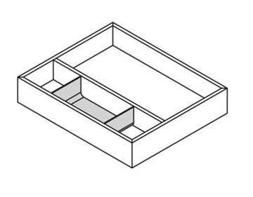CONCEPT 200/300 organizér do zásuvky, matná šedá