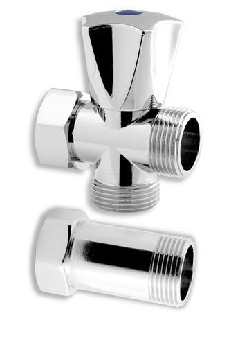 NOVASERVIS práčkový ventil 3/4"x3/4"x3/4", chróm Z250 Obrázek - Hlavní obrázek
