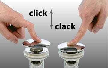SAPHO FORMIGO umývadlová výpusť, click-clack, bez prepadu, matná šedá FG917 Obrázek - fotka