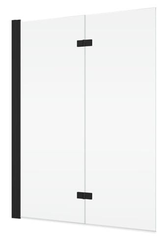 CONCEPT 200 CONB2 vaňová zástena 120x150 cm, ľavá, skladacia, čierna/číre sklo CONB2G1200607 Obrázek - Hlavní obrázek