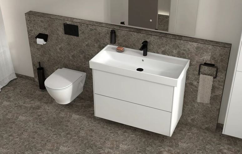 LAUFEN FIORA umývadlo 80 cm, s otvorom pre batériu a prepadom H810927000104L Obrázek - fotka
