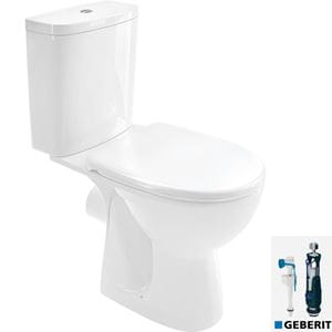KOLO FREJA WC kombi, so sedadlom, hlboké splachovanie, dvojité splachovanie, zadný odpad, spodné napúšťanie