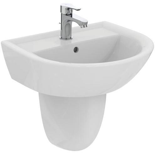 IDEAL STANDARD EUROVIT umývadlo 50 cm, s otvorom pre batériu a prepadom W332801 Obrázek - fotka
