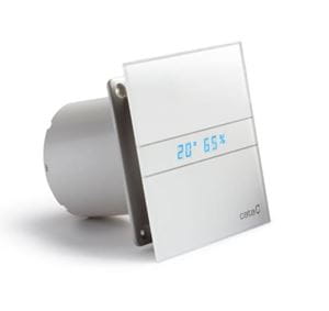 CATA E100 GTH axiálny ventilátor 100 mm, nástenný/stropný, s časovačom a čidlom vlhkosti