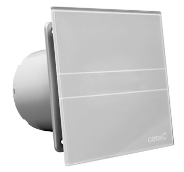 CATA E100 GST axiálny ventilátor 100 mm, nástenný/stropný, s časovačom, strieborná