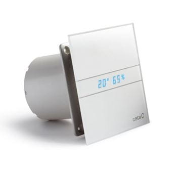 CATA E120 GTH axiálny ventilátor 120 mm, nástenný/stropný, s časovačom a čidlom vlhkosti