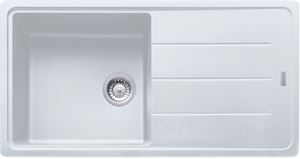FRANKE BASIS BFG 611 fragranitový drez 970x500 mm, otočný, odkvapkávač, biela ľad