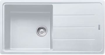 FRANKE BASIS BFG 611 fragranitový drez 970x500 mm, otočný, odkvapkávač, biela ľad