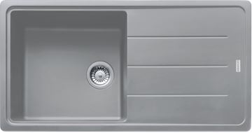 FRANKE BASIS BFG 611 fragranitový drez 970x500 mm, otočný, odkvapkávač, sivý kameň
