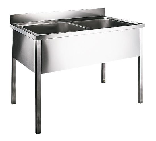SANELA nerezový drez 1200x700 mm, veľkokapacitný, opláštenie SLUN 16 Obrázek - Hlavní obrázek