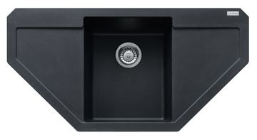 FRANKE MARIS MRG 612 E fragranitový drez 960x500 mm, rohový, odkvapkávač, onyx