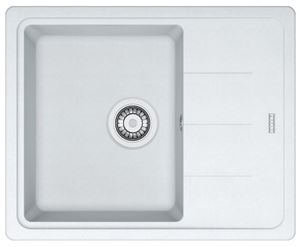 FRANKE BASIS BFG 611-62 fragranitový drez 620x500 mm, otočný, odkvapkávač, biela ľad
