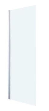 CONCEPT 400 bočná stena 75x197 cm, pololesklá strieborná/číre sklo