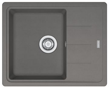 FRANKE BASIS BFG 611-62 fragranitový drez 620x500 mm, otočný, odkvapkávač, sivý kameň