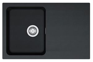 FRANKE ORION OID 611-78 tectonitový drez 780x500 mm, otočný, odkvapkávač, čierna