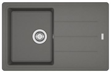 FRANKE BASIS BFG 611-78 fragranitový drez 780x500 mm, otočný, odkvapkávač, sivý kameň