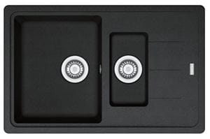 FRANKE BASIS BFG 651-78 fragranitový drez 780x500 mm, otočný, vanička, odkvapkávač, onyx