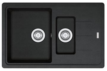 FRANKE BASIS BFG 651-78 fragranitový drez 780x500 mm, otočný, vanička, odkvapkávač, onyx