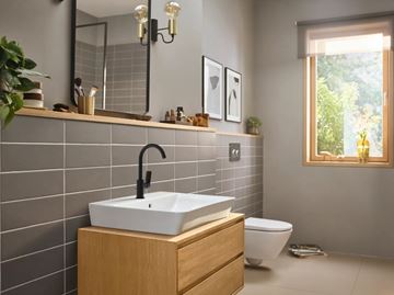 HANSGROHE ZEBRIS E umývadlová stojanková batéria, s odtokovou súpravou, EcoSmart, matná čierna 72574670 Obrázek - fotka