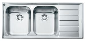 FRANKE NEPTUN NEX 621/2 nerezový drez 1160x510 mm, otvor pre batériu, odkvapkávač vpravo