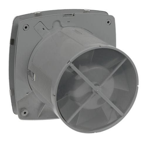 CATA X-MART 12 T INOX axiálny ventilátor 120 mm, nástenný/stropný/do okna, s časovačom a spätnou klapkou, nerez 01051000 Obrázek - fotka