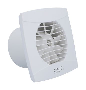 CATA UC 10 T axiálny ventilátor 100 mm, nástenný/stropný, s časovačom a spätnou klapkou 01200100 Obrázek - fotka