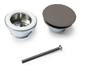 ARTCERAM umývadlová výpusť, neuzatvárateľná/click-clack, Saniglaze, gravel ACA038 60,34 Obrázek - fotka