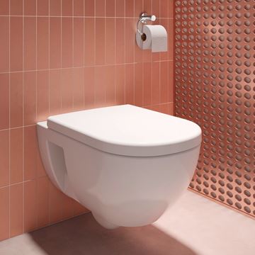 DURAVIT D-CODE závesné WC, Rimless splachovanie 25140900002 Obrázek - fotka