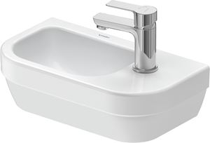 DURAVIT D-CODE umývadielko 40 cm, s otvorom pre batériu vpravo, bez prepadu