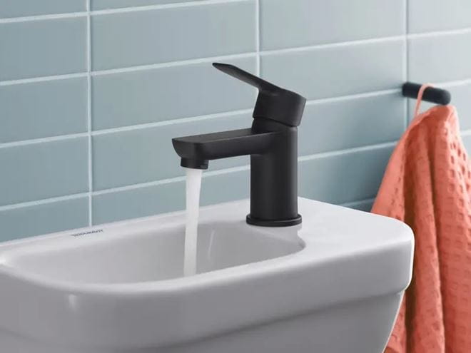 DURAVIT D-CODE umývadielko 40 cm, s otvorom pre batériu vpravo, bez prepadu 07494000412 Obrázek - fotka