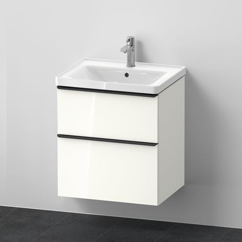 DURAVIT D-NEO skrinka s umývadlom 60x48x79 cm, 2 zásuvky, biela vysoký lesk DE0147022220000 Obrázek - fotka