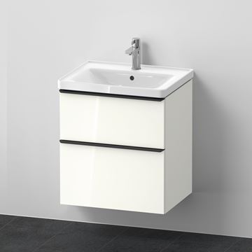 DURAVIT D-NEO skrinka s umývadlom 60x48x79 cm, 2 zásuvky, biela vysoký lesk DE0147022220000 Obrázek - fotka