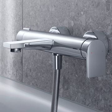 DURAVIT TULUM vaňová nástenná batéria, s prepínačom, chróm  TU5230000010 Obrázek - fotka