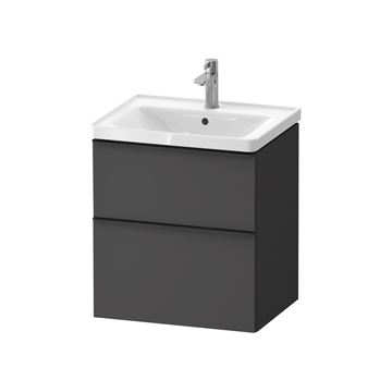 DURAVIT D-NEO skrinka s umývadlom 60x48x79 cm, 2 zásuvky, Graphit matt