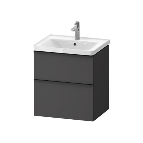 DURAVIT D-NEO skrinka s umývadlom 60x48x79 cm, 2 zásuvky, Graphit matt DE0147049490000 Obrázek - Hlavní obrázek