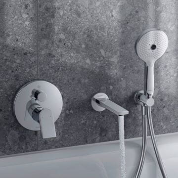 DURAVIT TULUM vaňová podomietková batéria, s prepínačom, chróm TU5210012010 Obrázek - fotka