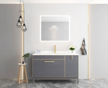 EASY PLUS zrkadlo 80x70 cm, s osvetlením, s reguláciou stmievania a teploty svetla, so senzorom EA102.80 Obrázek - fotka