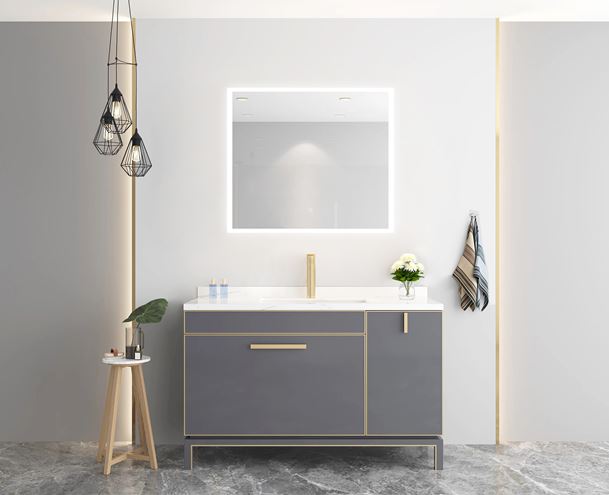 EASY PLUS zrkadlo 80x70 cm, s osvetlením, s reguláciou stmievania a teploty svetla, so senzorom EA102.80 Obrázek - fotka