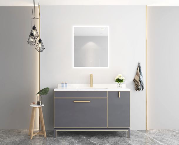EASY PLUS zrkadlo 60x70 cm, s osvetlením, s reguláciou stmievania a teploty svetla, so senzorom EA102.60 Obrázek - fotka