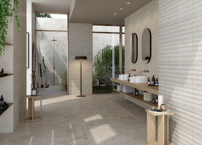 MARAZZI ALBA obklad 30x90 cm, mat reliéf 3D, arena M95W Obrázek - fotka