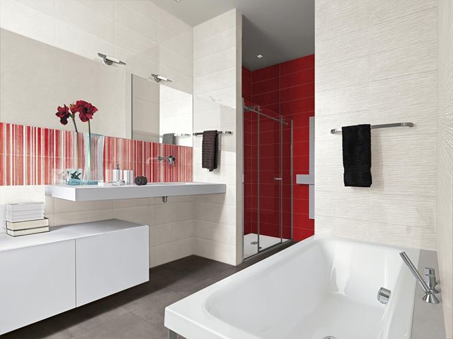 MARAZZI CLOUD obklad 20x50 cm, lesk reliéf 3D, ruby MQF6 Obrázek - fotka