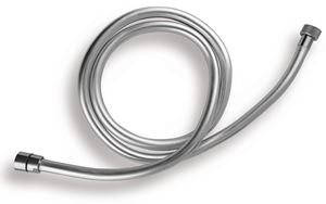NOVASERVIS sprchová hadica 1200 mm, hladká, Anti-twist, plast, strieborná