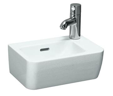 LAUFEN PRO umývadielko 36 cm, s otvorom pre batériu vpravo a prepadom, LCC