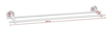 TESA MOON držiak uterákov 640 mm, dvojramenný, nerez oceľ 40307-00000-00 Technický nákres