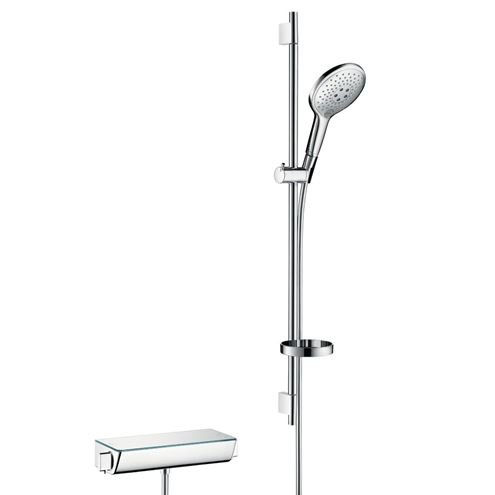 HANSGROHE RAINDANCE SELECT S 150 sprchový set s termostatickou batériou, ručná sprcha s 3 prúdmi, tyč, hadica, biela/chróm 27037400 Obrázek - Hlavní obrázek