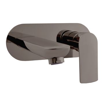 RAV SLEZÁK VERONA umývadlová podomietková batéria, s telesom, brúsený metal grey