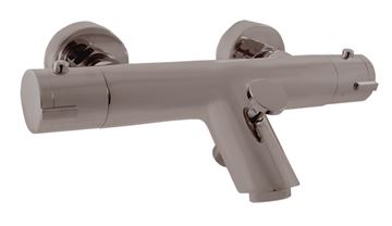 RAV SLEZÁK VERONA vaňová nástenná termostatická batéria, s prepínačom, kartáčovaný metal grey