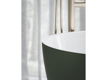 CONCEPT FREE voľne stojaca vaňa 169,5x77 cm, akrylát, snowwhite/grey green  CD11250000 Obrázek - fotka