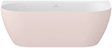 CONCEPT FREE WALL vaňa 170x87 cm, s nožičkami, akrylát, snowwhite/alabaster pink